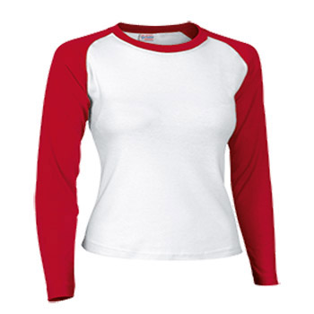 Camiseta manga larga de canalé - Camisetas - ROPA - Mujer 